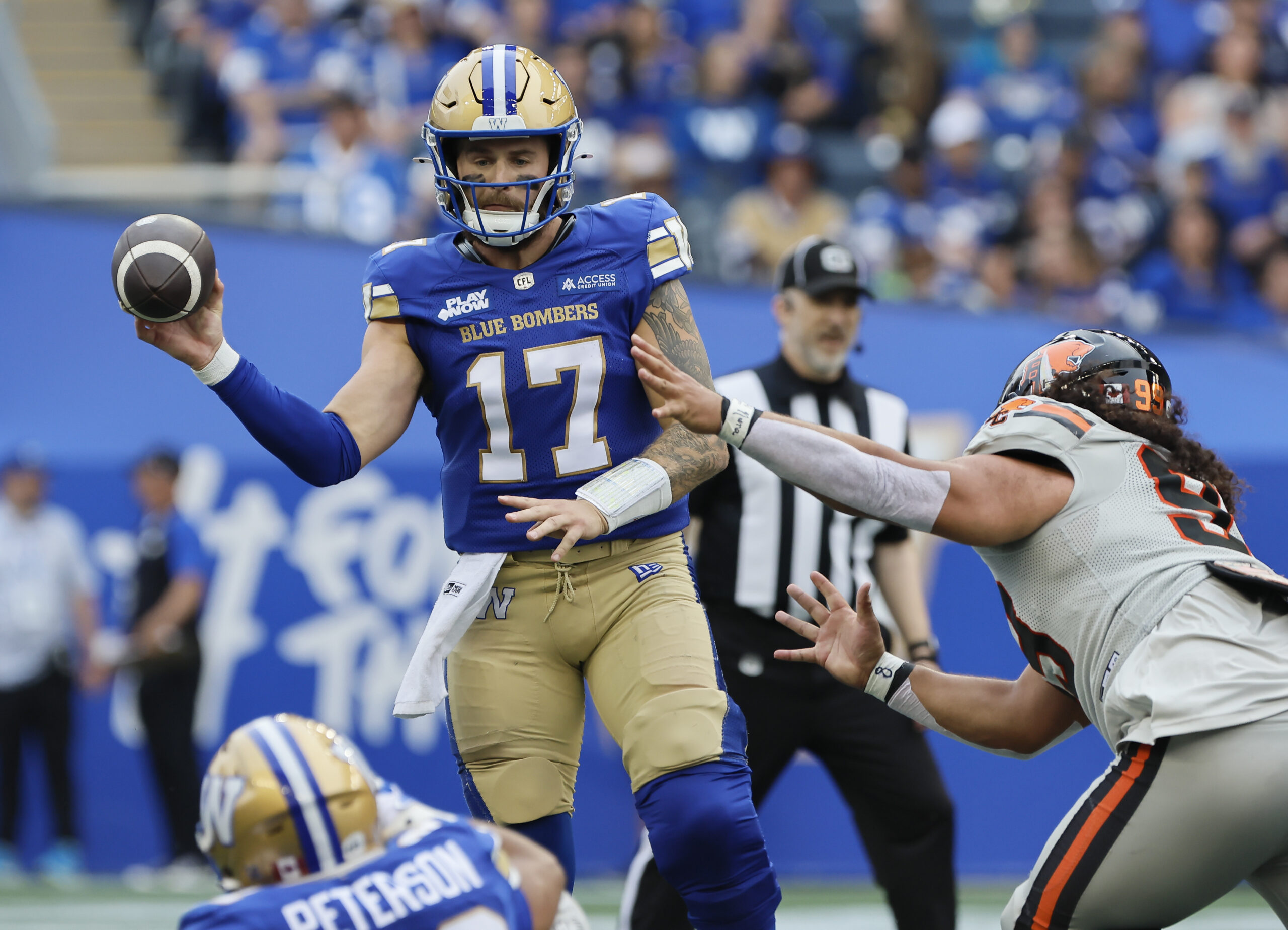 Winnipeg Blue Bombers bash Lions in season opener, lose Oliveira to injury
