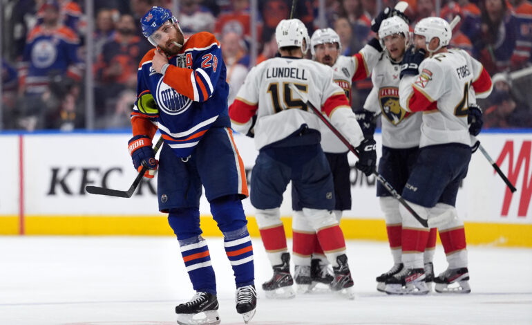 Panthers outplay Oilers 5-2, for 3-2 lead in Stanley Cup final