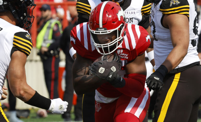 Dedrick Mills, Vernon Adams Jr., spur Stampeders to 38-26 win over Ticats