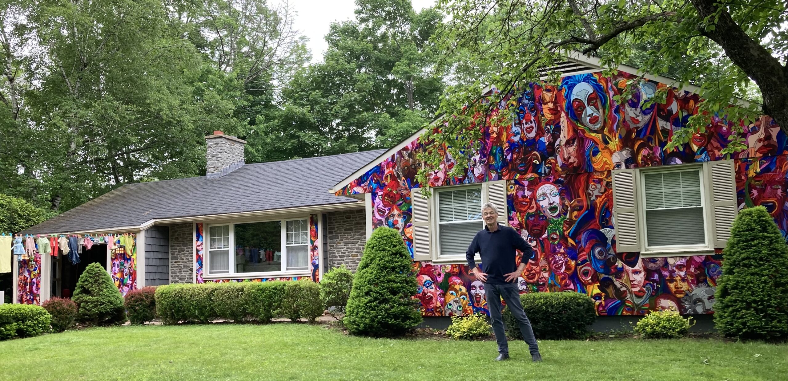 This New Brunswick man is turning his home into one big canvas of art