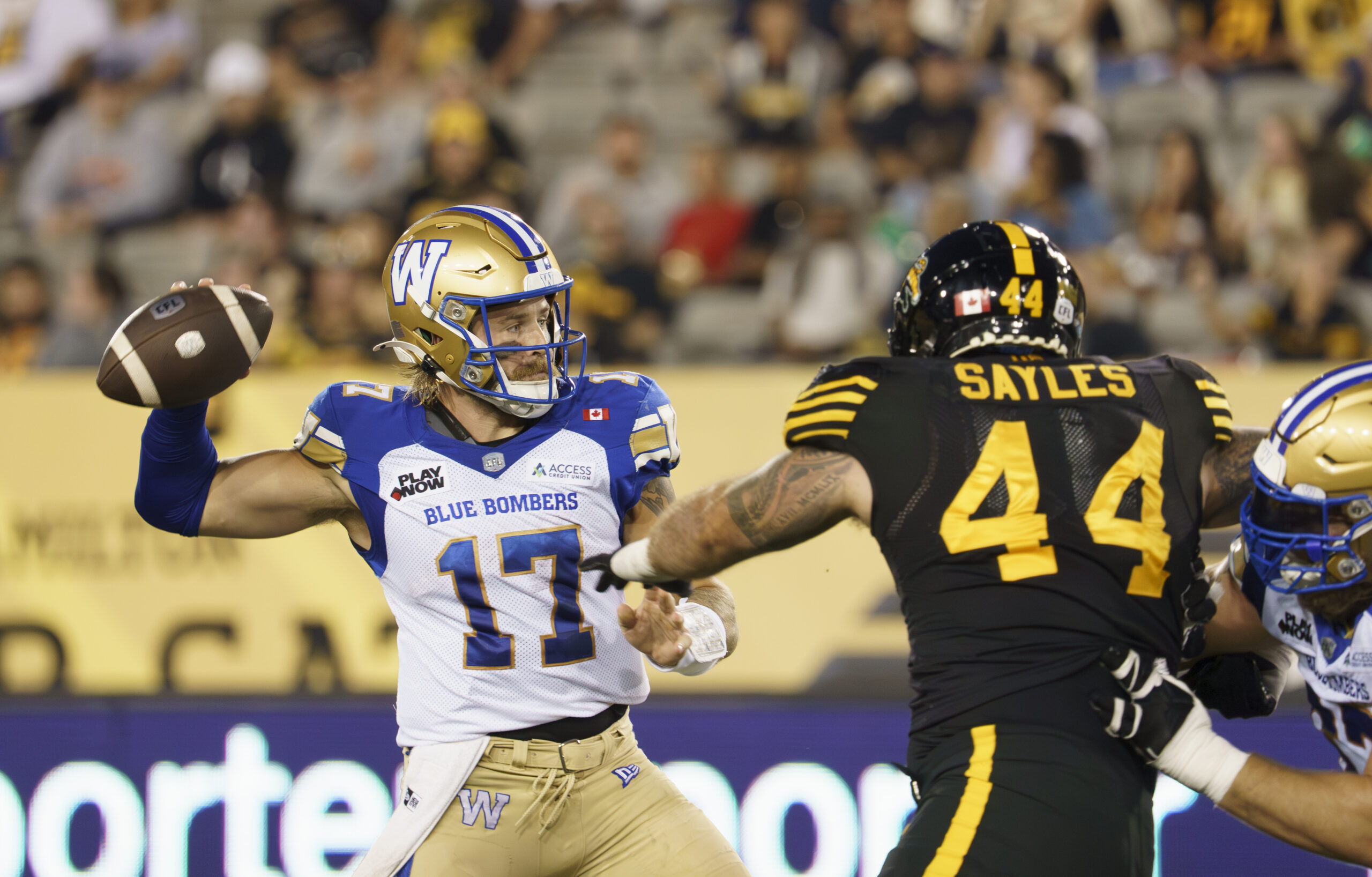 Streveler struggles in Hamilton, Bombers drop third straight and fall below .500 mark