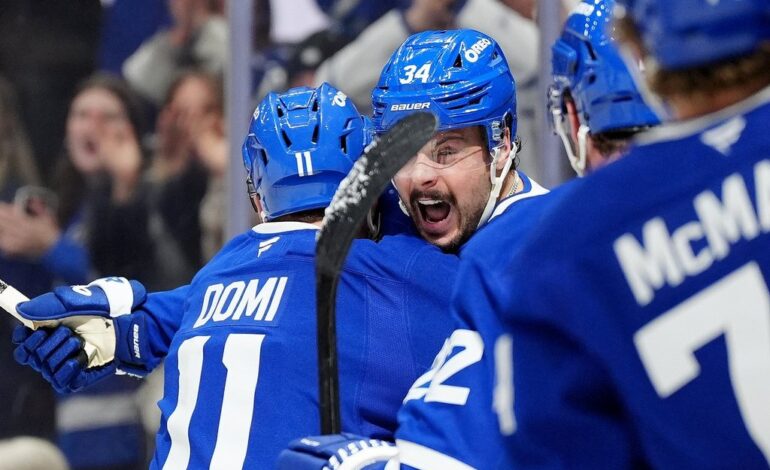 Matthews shakes slump, Leafs shake Senators