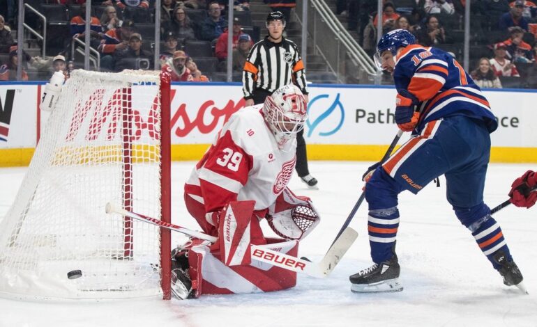 Hyman, McDavid lead Oilers past Red Wings 4-1