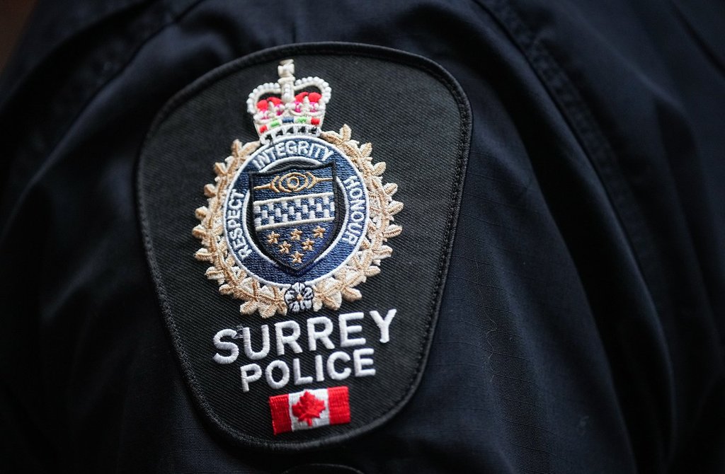 Surrey police say a 9-year-old has died after collision with large vehicle