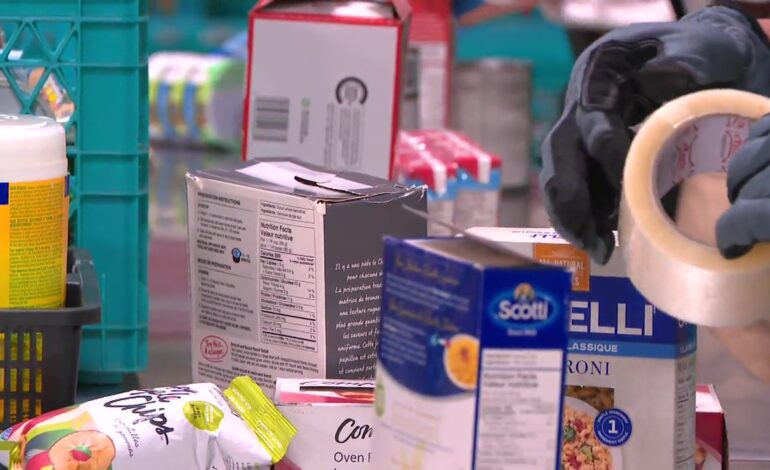 Edmonton’s Food Bank fundraising goals not yet met as demand soars, donations slow