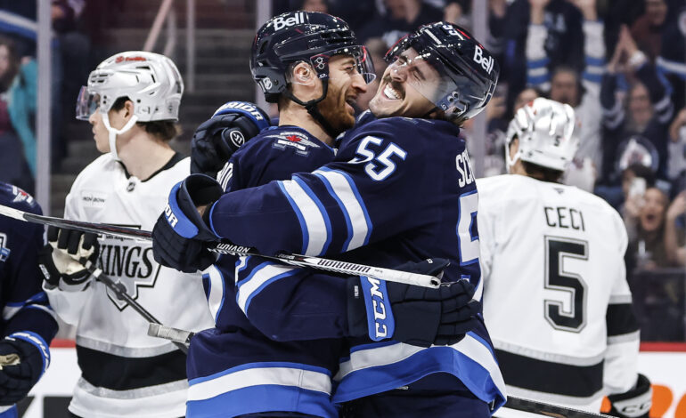 Winnipeg Jets finally win a game, downing L.A. 5-1 to end 11 game slide